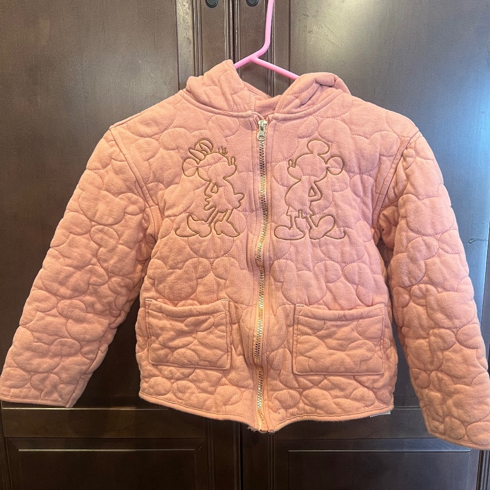 Disney Store Mickey and Minnie Mouse Quilted Hooded Jacket for Kids